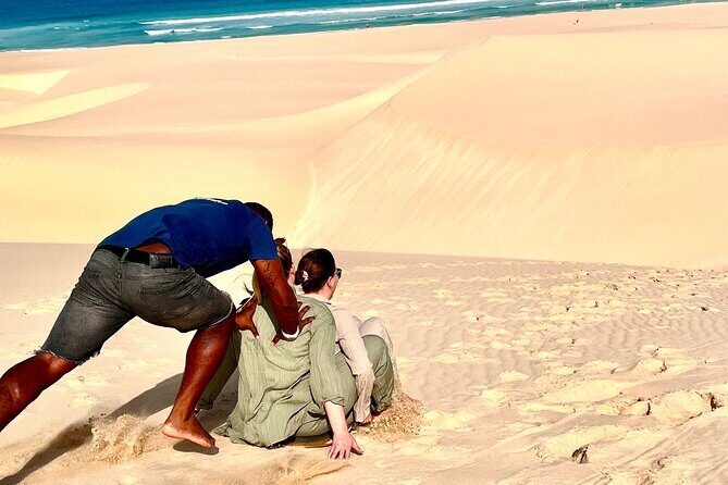 4WD Boa Vista group day tour south and north with sandboarding - Turtlebay: loggerhead turtles from above, no drama