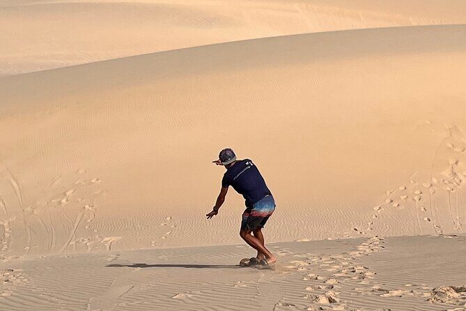 4WD Boa Vista group day tour south and north with sandboarding - Santa Monica Beach: the long coast moment, plus optional swimming