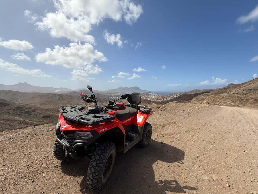 Cape Verde: São Vicente Island 4x4 Quad Tour - Baía das Gatas: swim time with warm, clear water