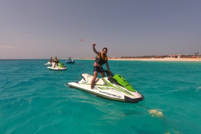 Jet Ski Adventure on Sal Island - Cape Verde - Santa Maria start: smooth pickup, short ramp-up