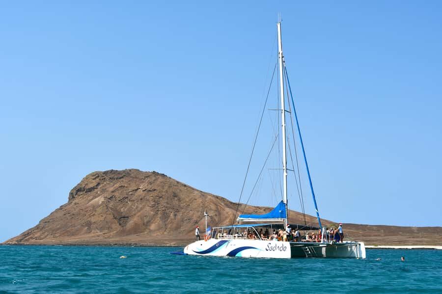 Sal: All-Inclusive Half-Day Lounge Catamaran Cruise - Lounge Catamaran Sodade: Your view of Sal from the water