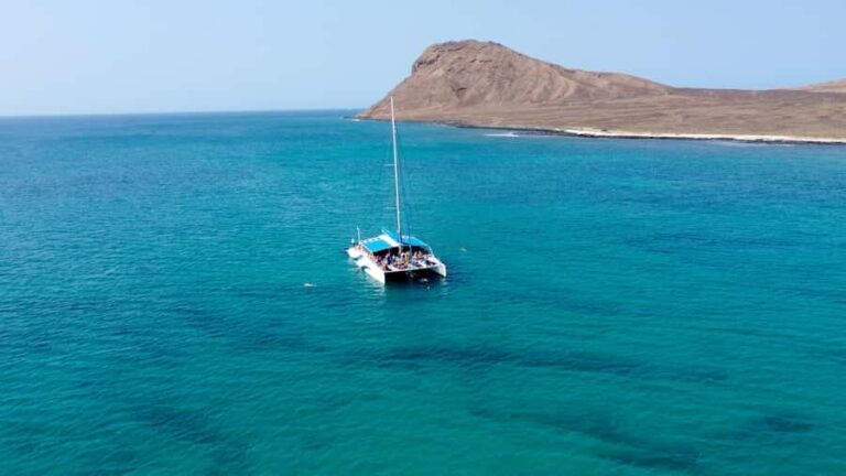Sal: All-Inclusive Half-Day Lounge Catamaran Cruise - The 4-hour flow: pickup, sailing, swim time, then the return party
