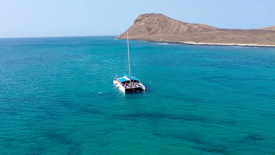 Sal: All-Inclusive Half-Day Lounge Catamaran Cruise - The 4-hour flow: pickup, sailing, swim time, then the return party