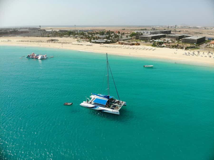 Santa Maria: Sal Island All-inclusive Adults-only Catamaran - Hotel pickup to Palmeira: how the day starts